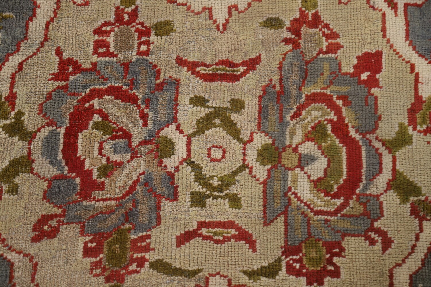 Pre-1900 Antique Vegetable Dye Sultanabad Persian Large Rug 12x17
