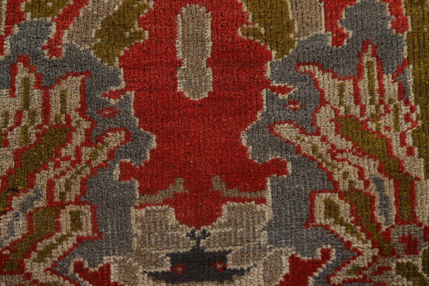 Pre-1900 Antique Vegetable Dye Sultanabad Persian Large Rug 12x17