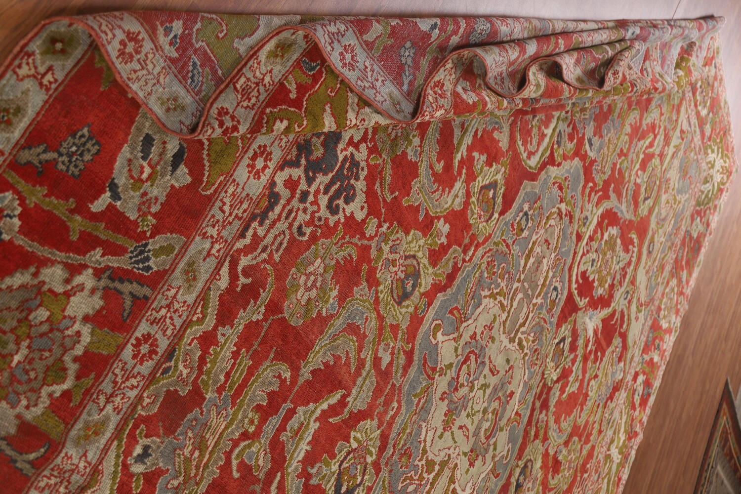 Pre-1900 Antique Vegetable Dye Sultanabad Persian Large Rug 12x17