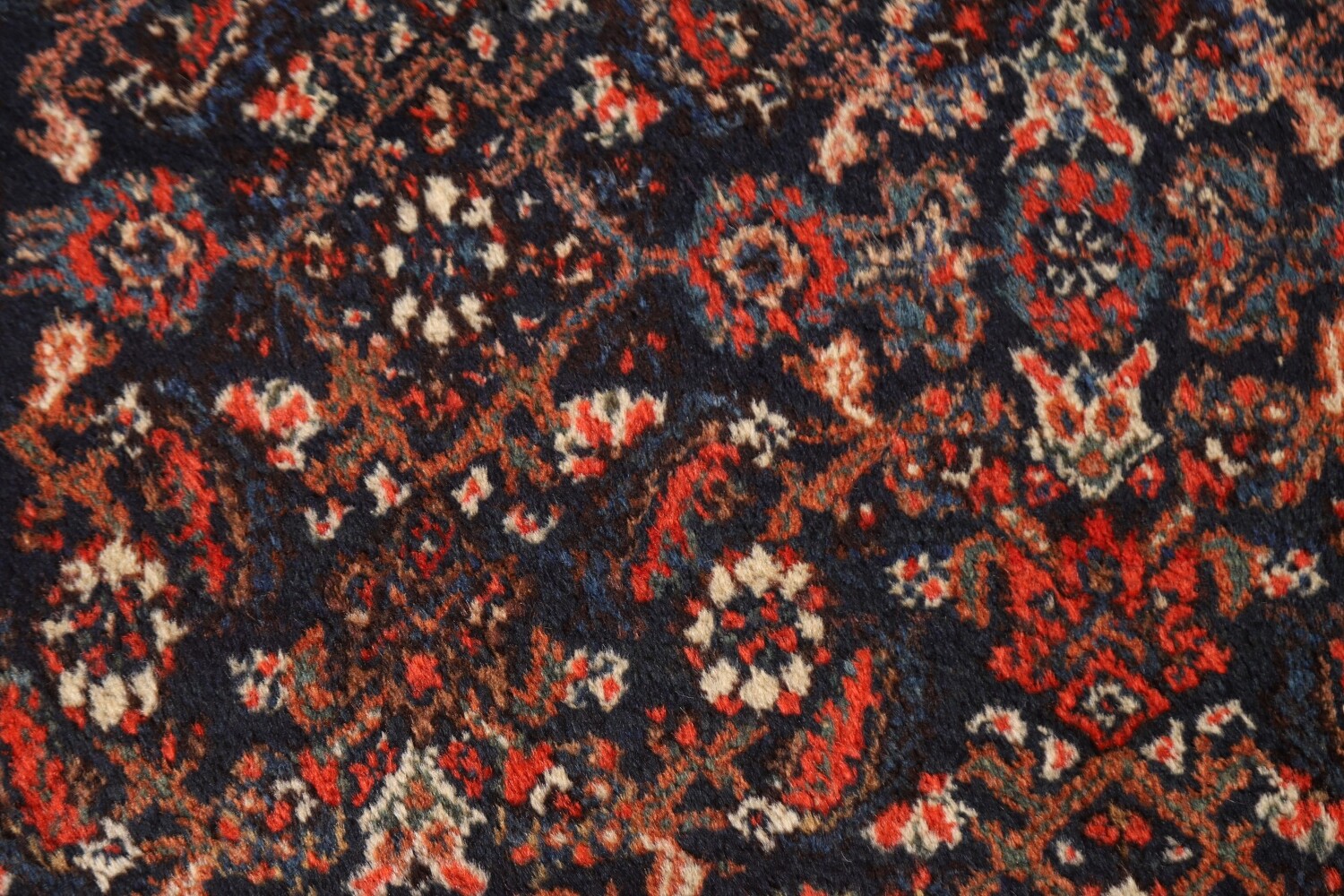 Pre-1900 Antique Vegetable Dye Bibikabad Persian Rug 14x31