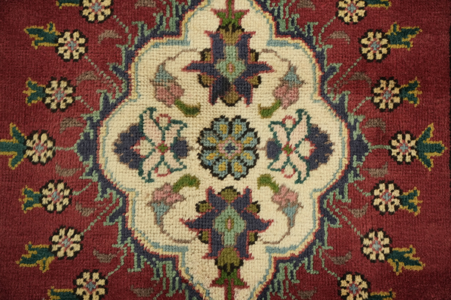 Luxurious Tabriz Persian Red Runner Rug with Rich Floral Motifs 3x13 ft