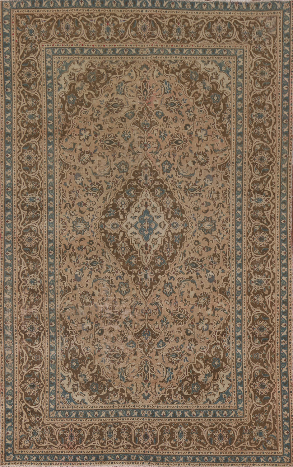 Traditional Kashan Persian Area Rug 6x9