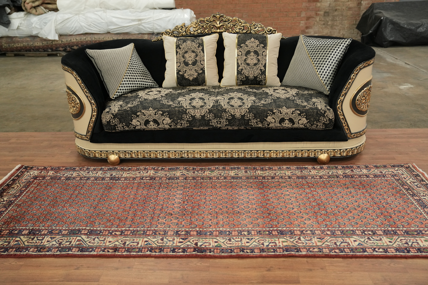 Boteh Botemir Persian Runner Rug 3x10