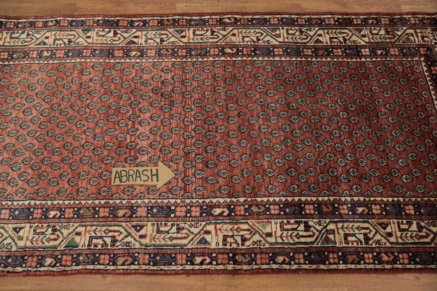 Boteh Botemir Persian Runner Rug 3x10