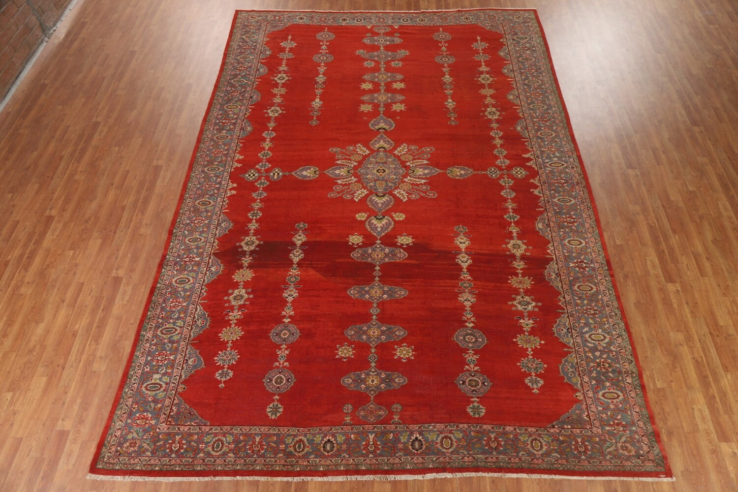 Antique Vegetable Dye Sarouk Farahan Persian Rug 10x14