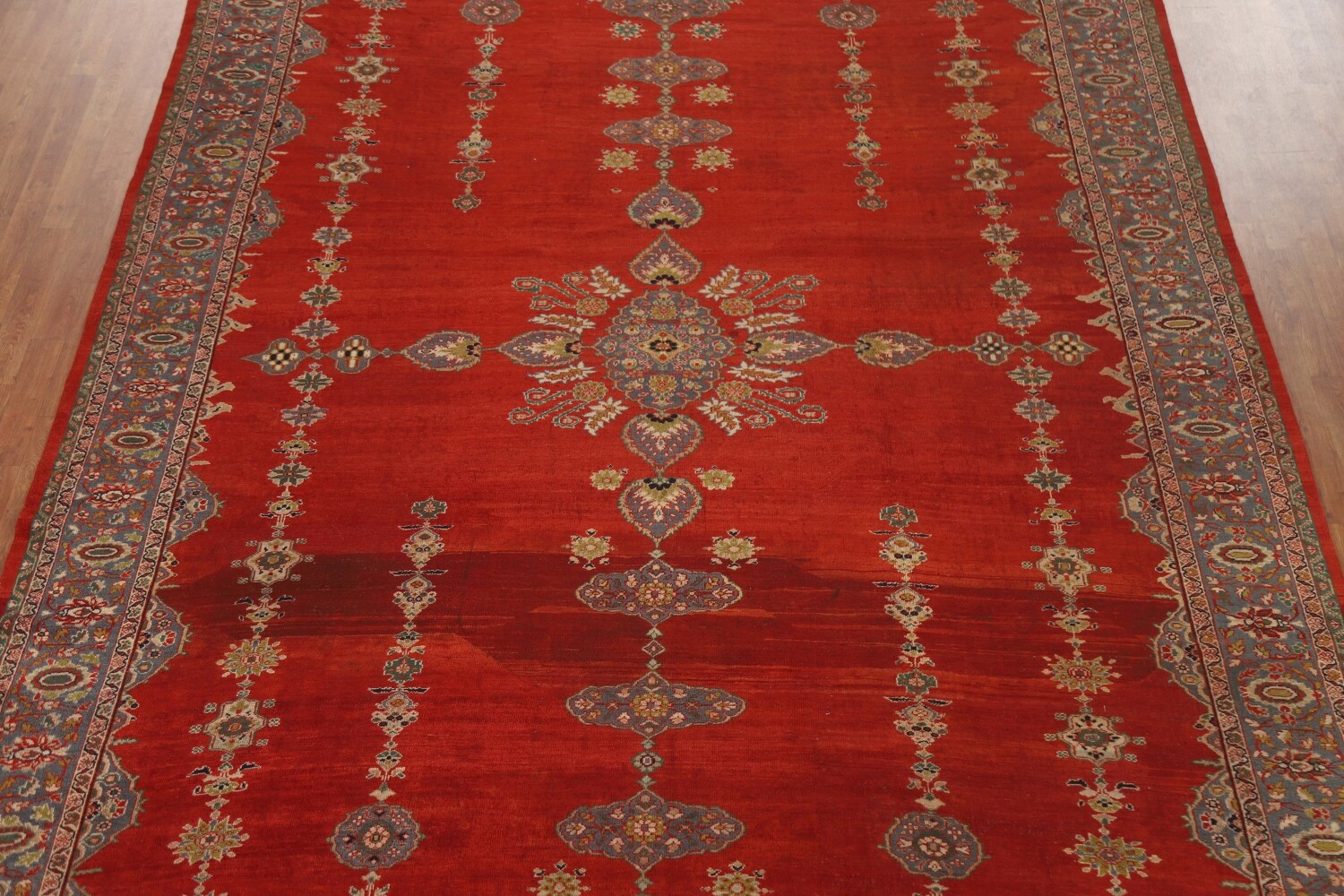 Antique Vegetable Dye Sarouk Farahan Persian Rug 10x14