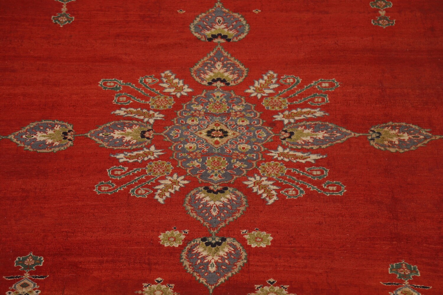 Antique Vegetable Dye Sarouk Farahan Persian Rug 10x14