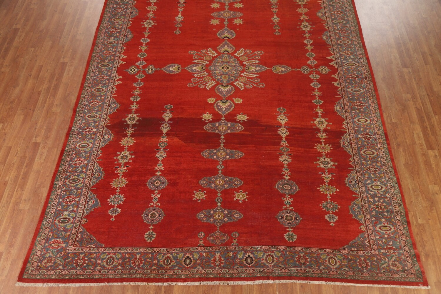 Antique Vegetable Dye Sarouk Farahan Persian Rug 10x14