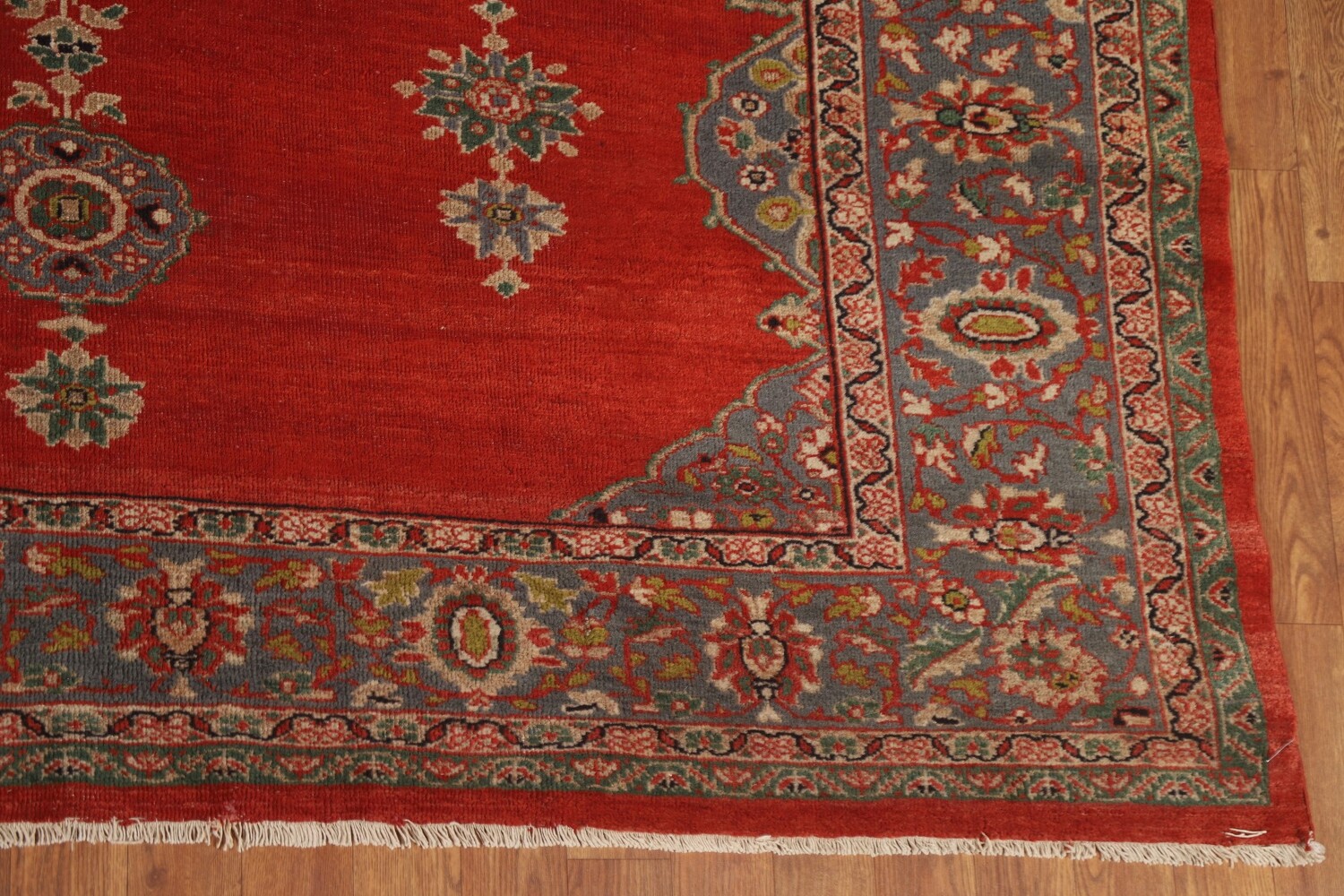 Antique Vegetable Dye Sarouk Farahan Persian Rug 10x14