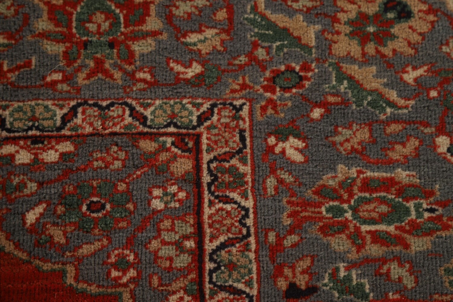 Antique Vegetable Dye Sarouk Farahan Persian Rug 10x14