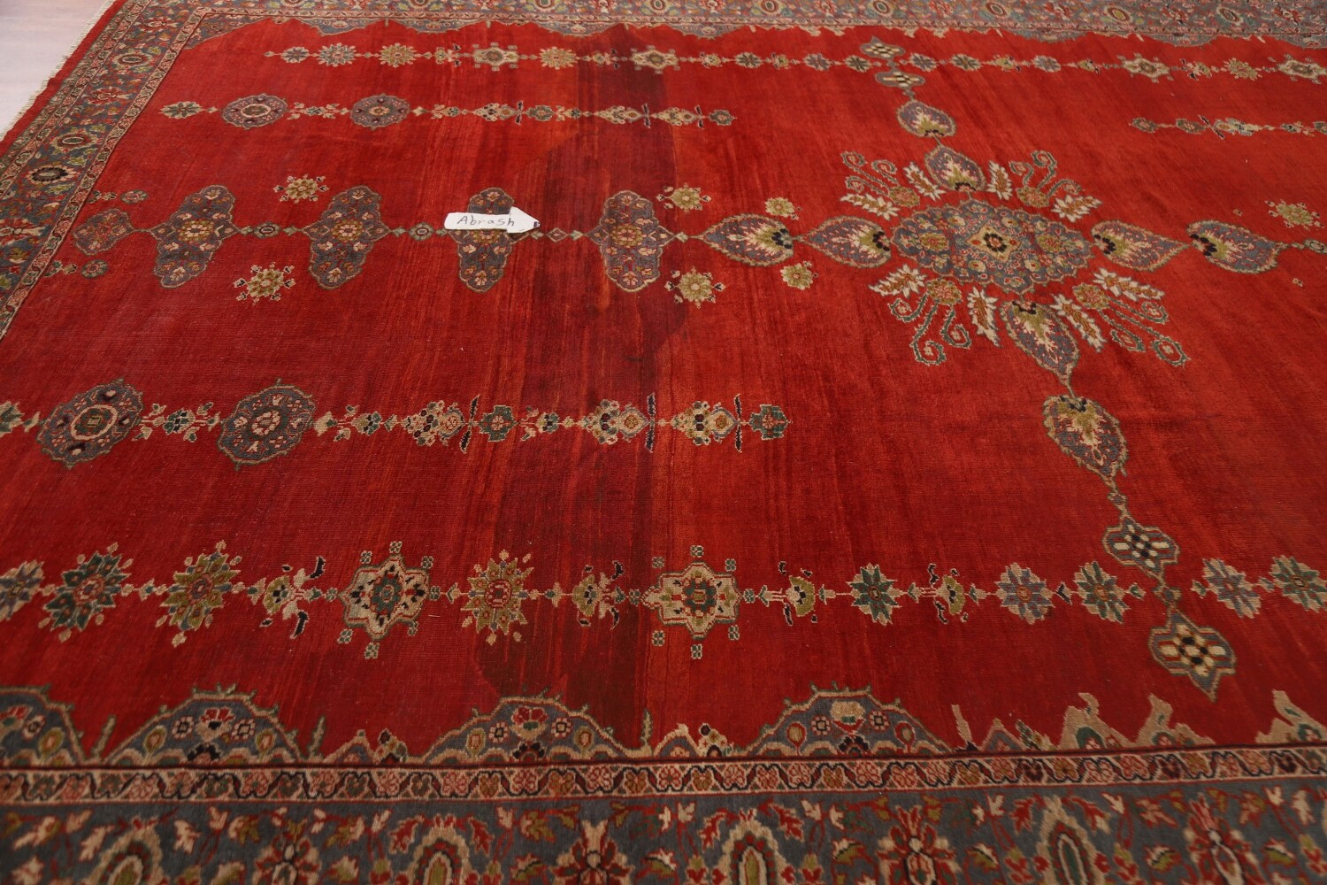 Antique Vegetable Dye Sarouk Farahan Persian Rug 10x14