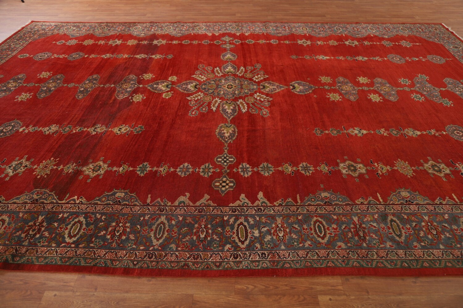 Antique Vegetable Dye Sarouk Farahan Persian Rug 10x14