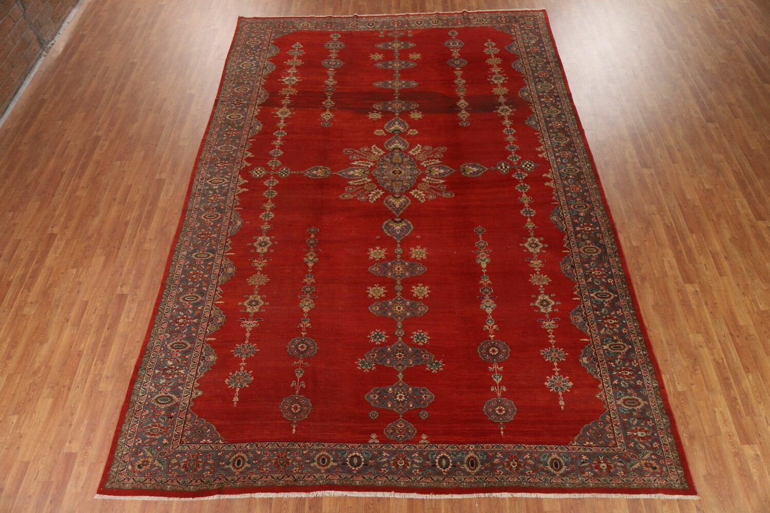 Antique Vegetable Dye Sarouk Farahan Persian Rug 10x14