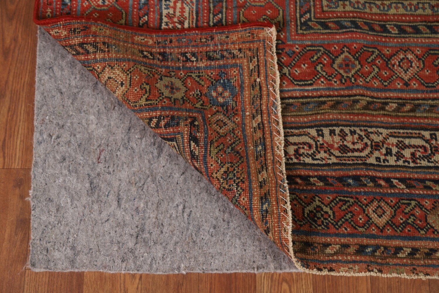 Pre-1900 Antique Vegetable Dye Malayer Persian Rug 6x16