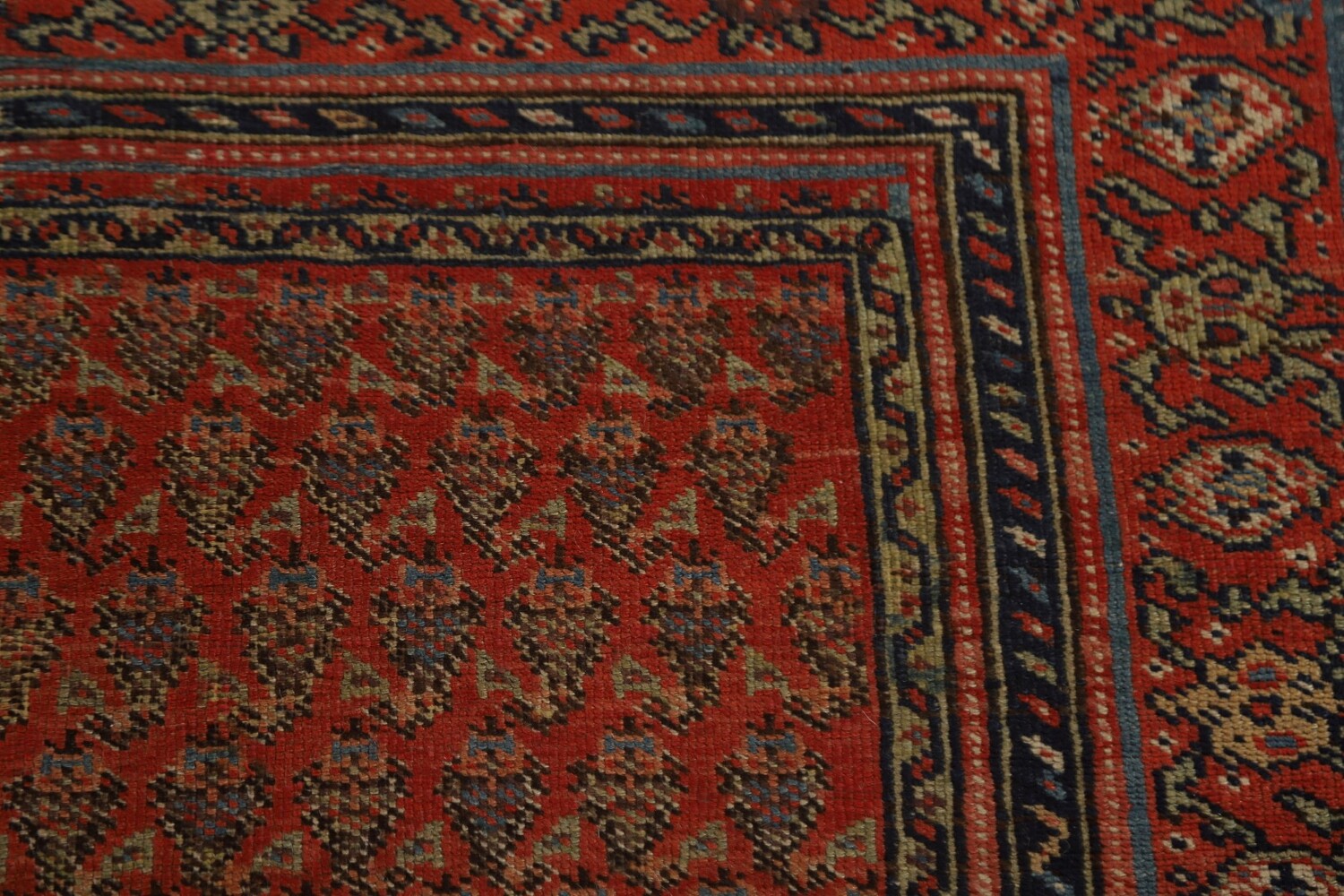 Pre-1900 Antique Vegetable Dye Malayer Persian Rug 6x16
