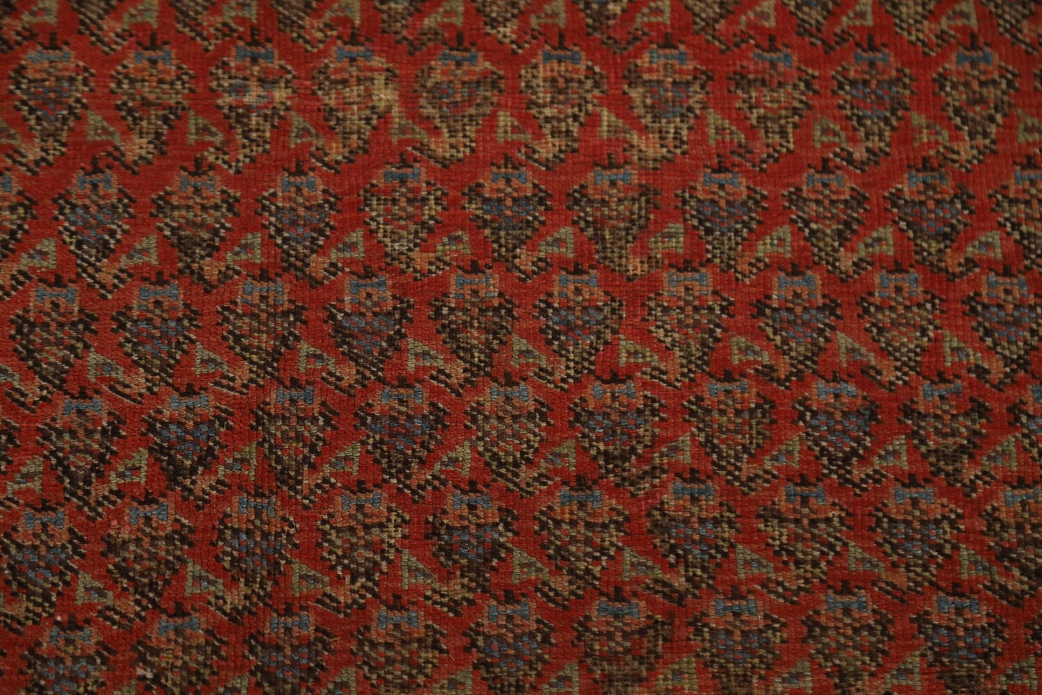 Pre-1900 Antique Vegetable Dye Malayer Persian Rug 6x16