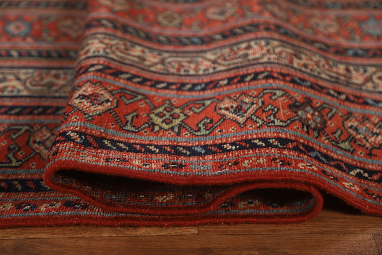 Pre-1900 Antique Vegetable Dye Malayer Persian Rug 6x16
