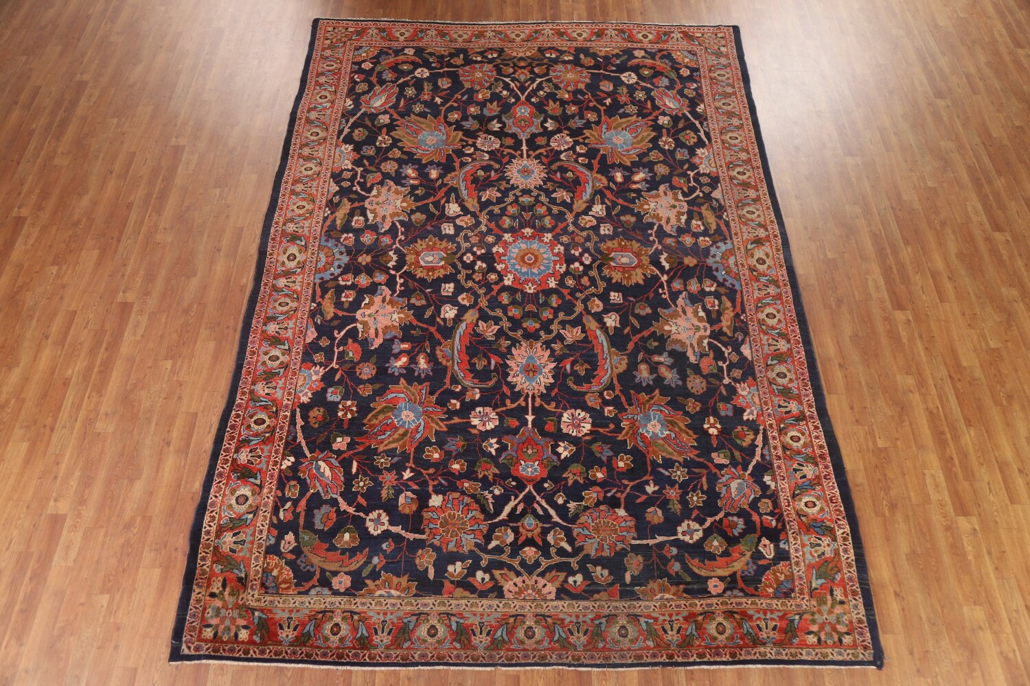 Antique Vegetable Dye Mahal Persian Area Rug 8x12