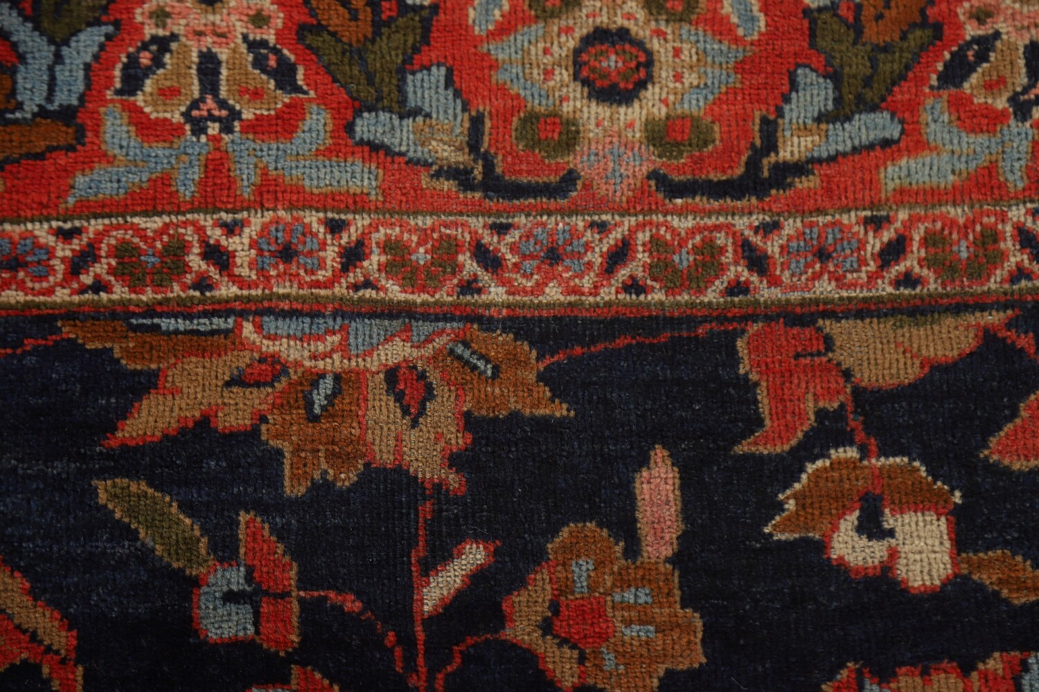 Antique Vegetable Dye Mahal Persian Area Rug 8x12