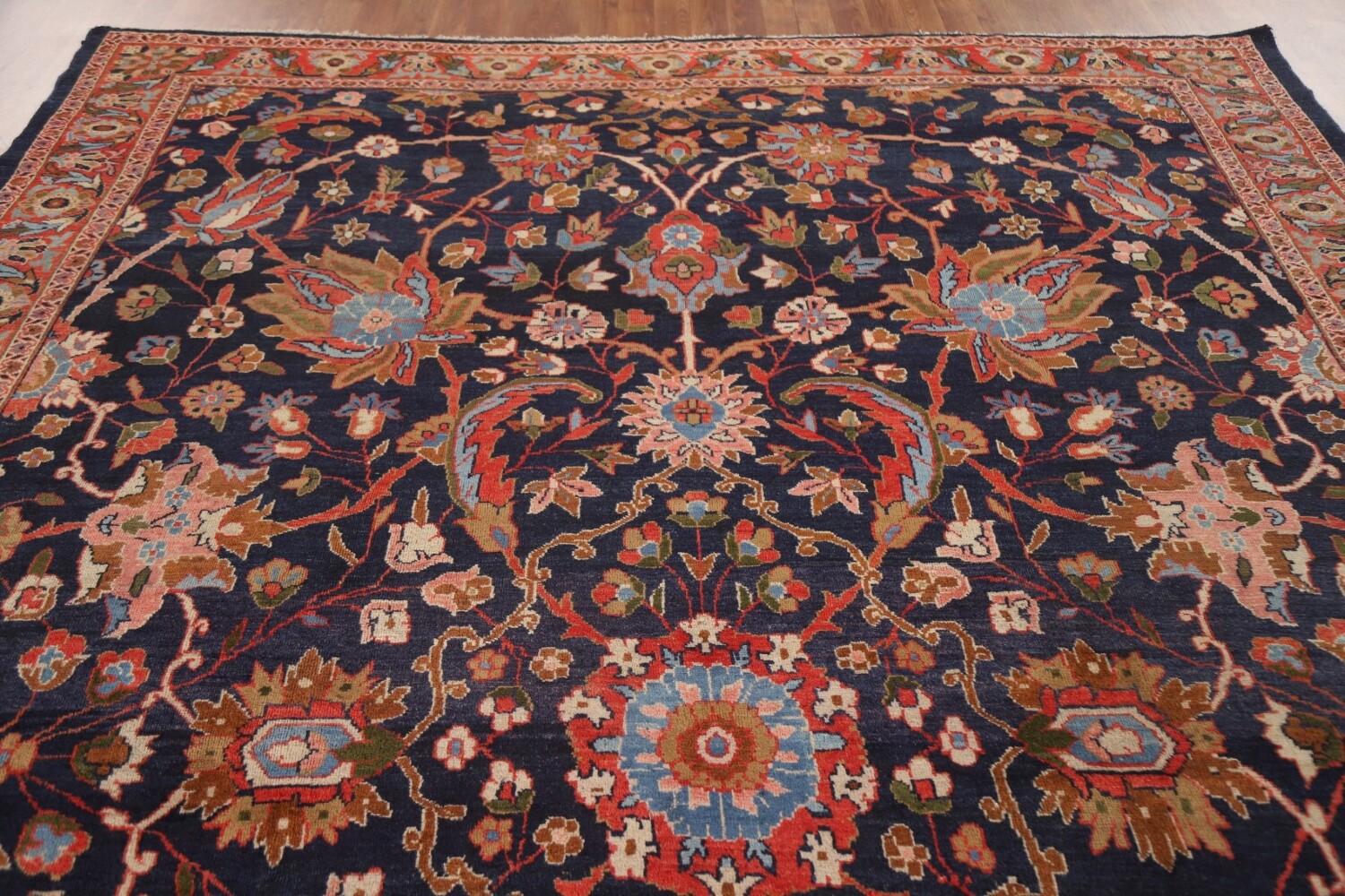 Antique Vegetable Dye Mahal Persian Area Rug 8x12