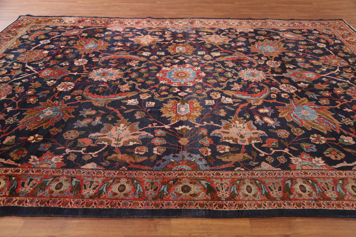 Antique Vegetable Dye Mahal Persian Area Rug 8x12