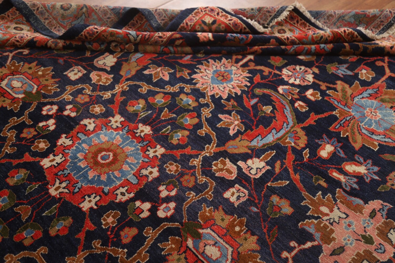 Antique Vegetable Dye Mahal Persian Area Rug 8x12