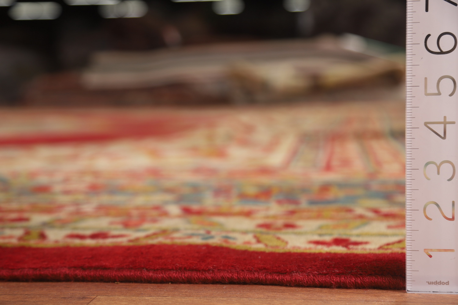 Pre-1900 Antique Agra Vegetable Dye Square Rug 13x13