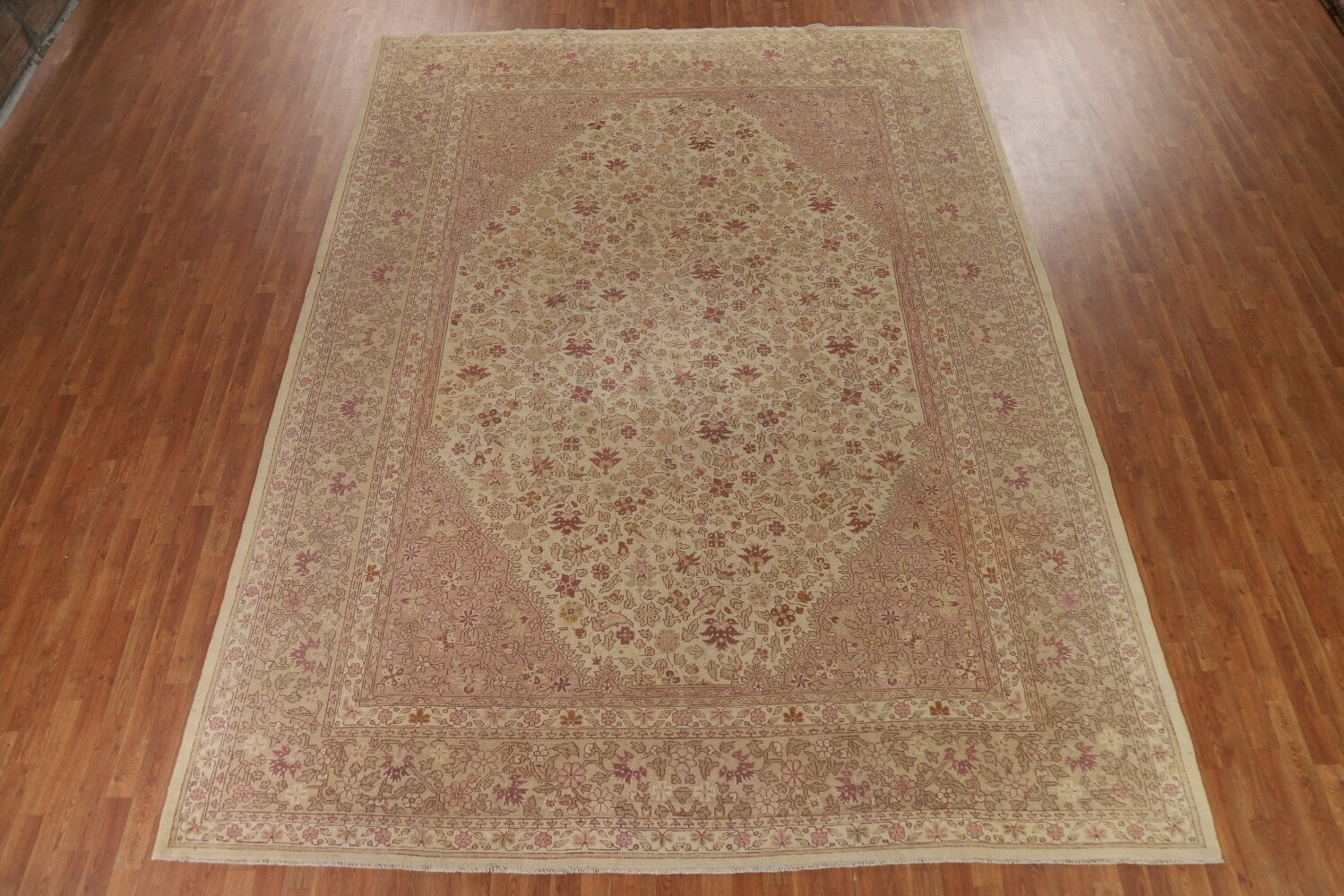 Pre-1900 Antique Vegetable Dye Agra Indo Area Rug 10x13
