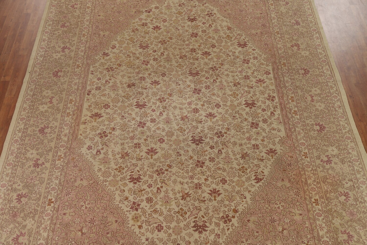 Pre-1900 Antique Vegetable Dye Agra Indo Area Rug 10x13