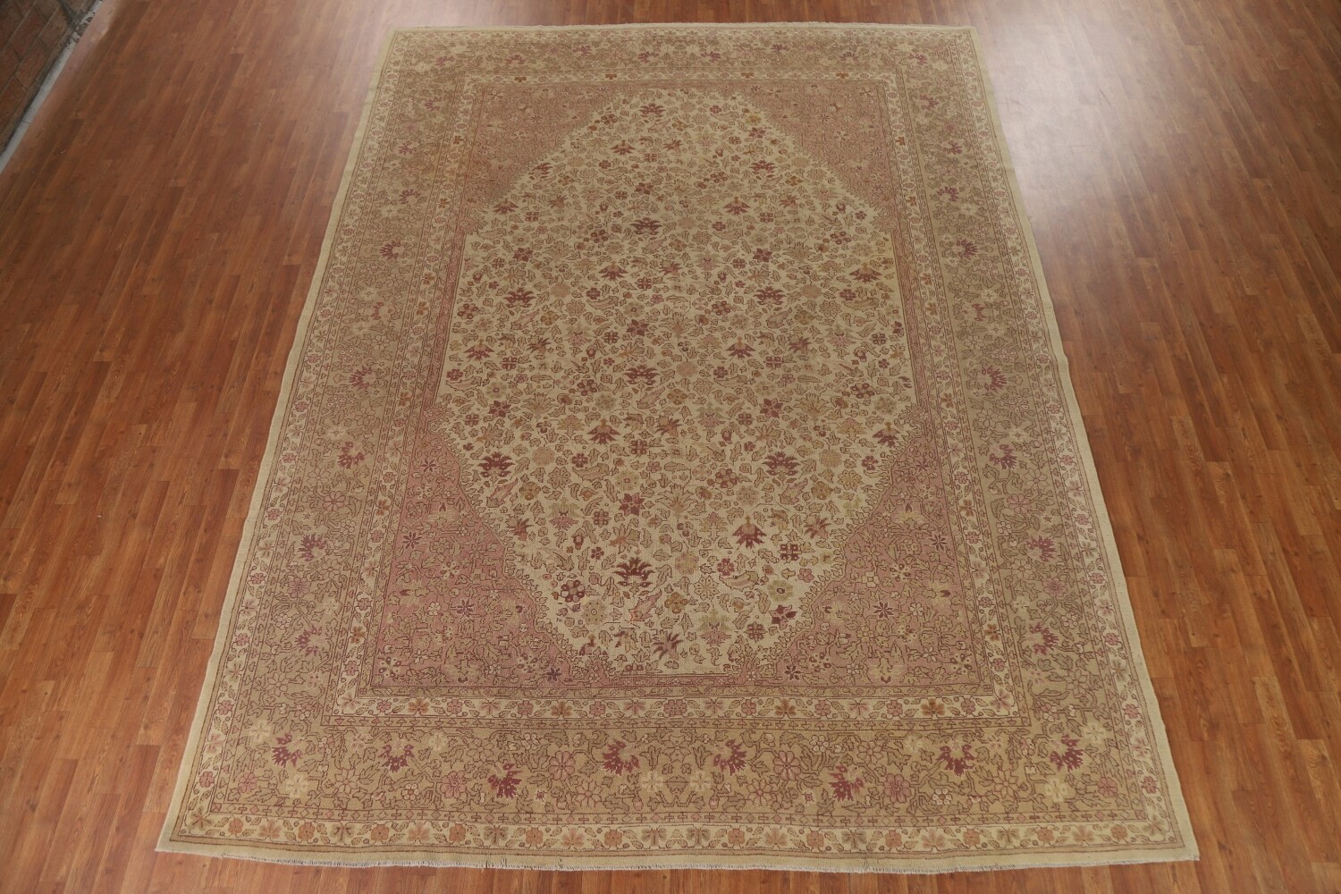 Pre-1900 Antique Vegetable Dye Agra Indo Area Rug 10x13
