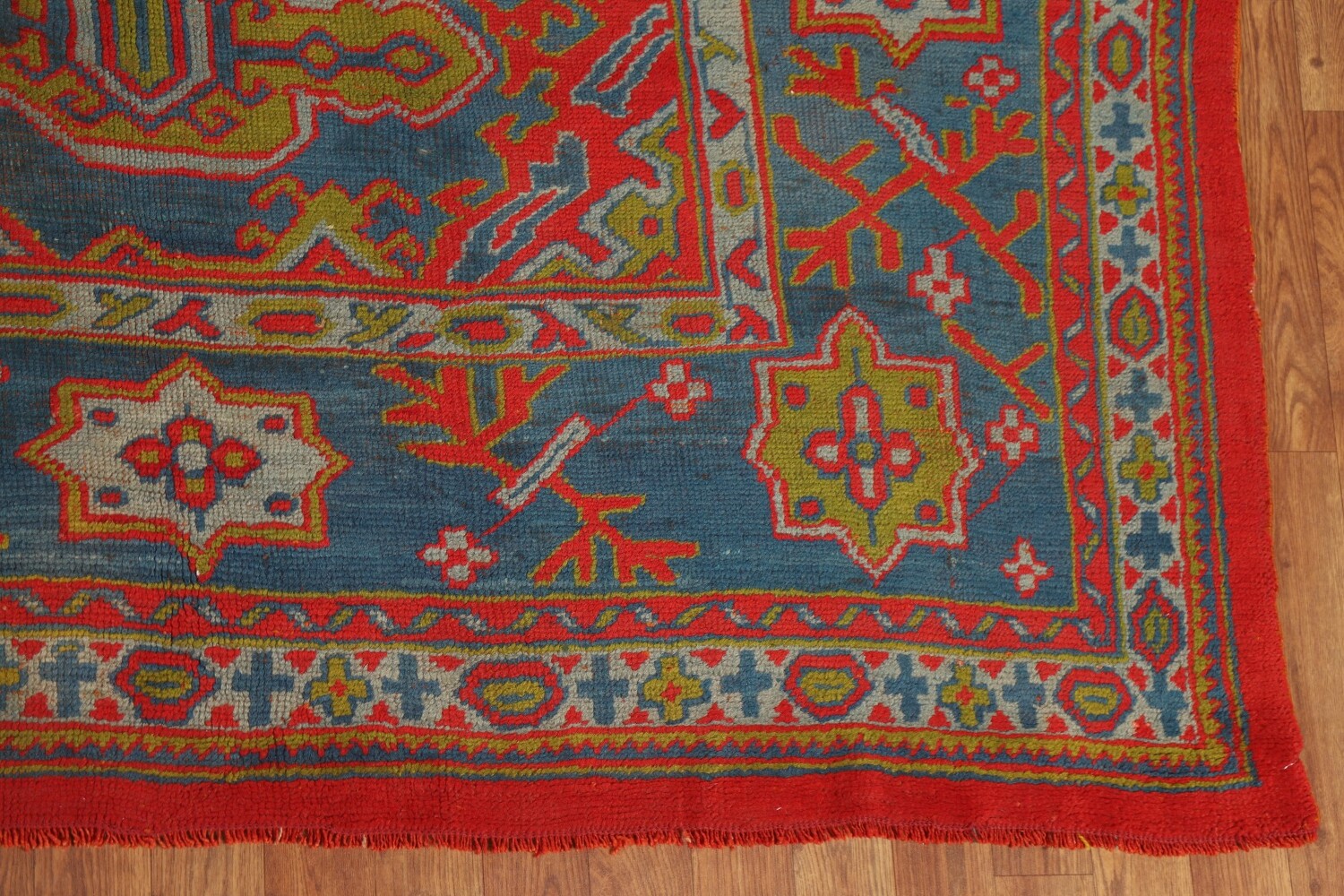 Pre-1900 Antique Oushak Turkish Area Rug 9x12