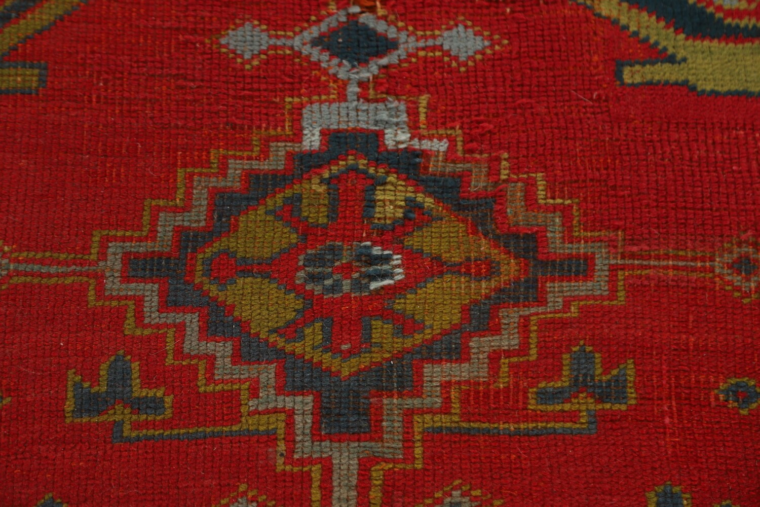 Pre-1900 Antique Oushak Turkish Area Rug 9x12