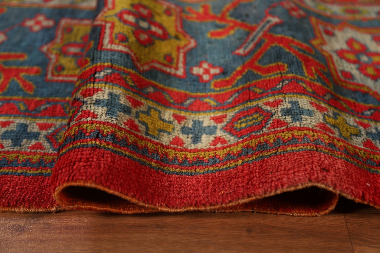 Pre-1900 Antique Oushak Turkish Area Rug 9x12