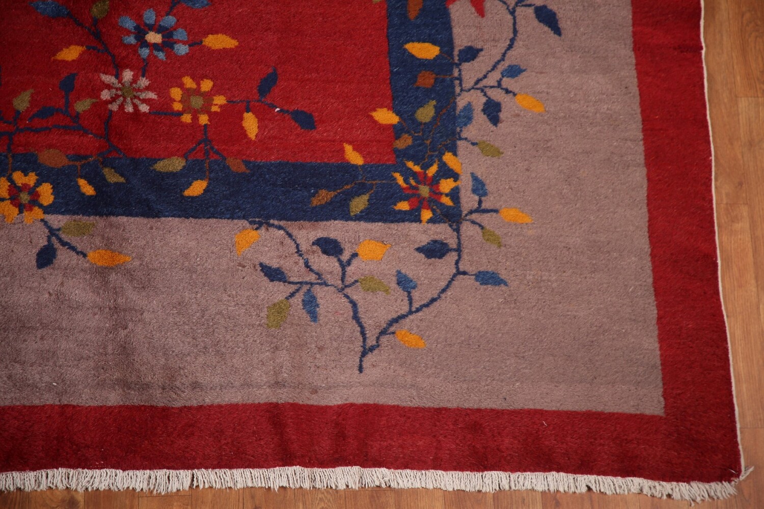 Vegetable Dye Antique Art Deco Large Oriental Rug 11x15