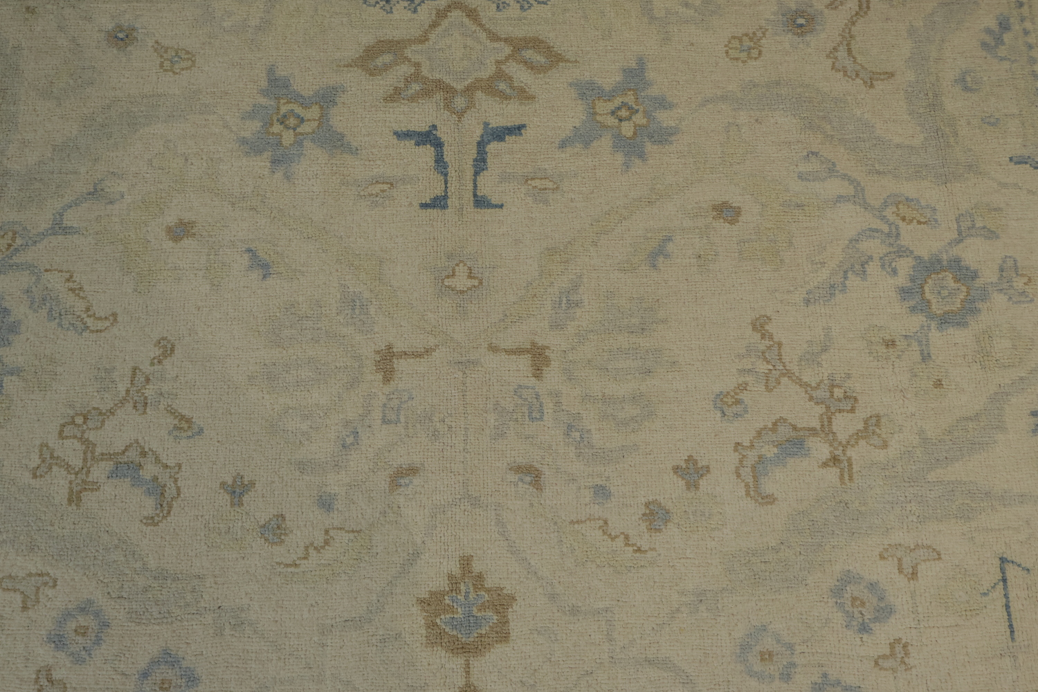 Vegetable Dye Oushak Turkish Wool Rug 9x12