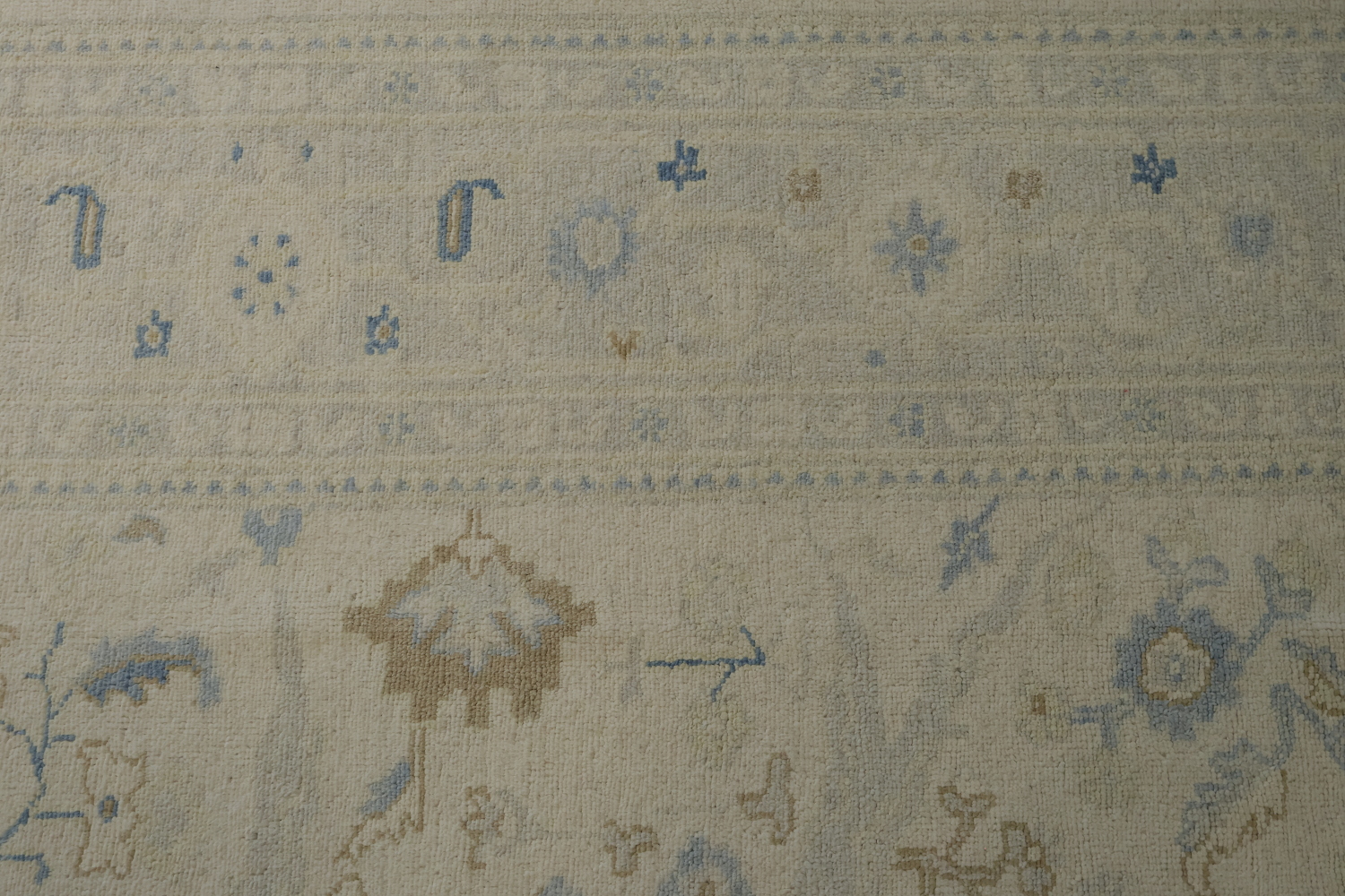 Vegetable Dye Oushak Turkish Wool Rug 9x12