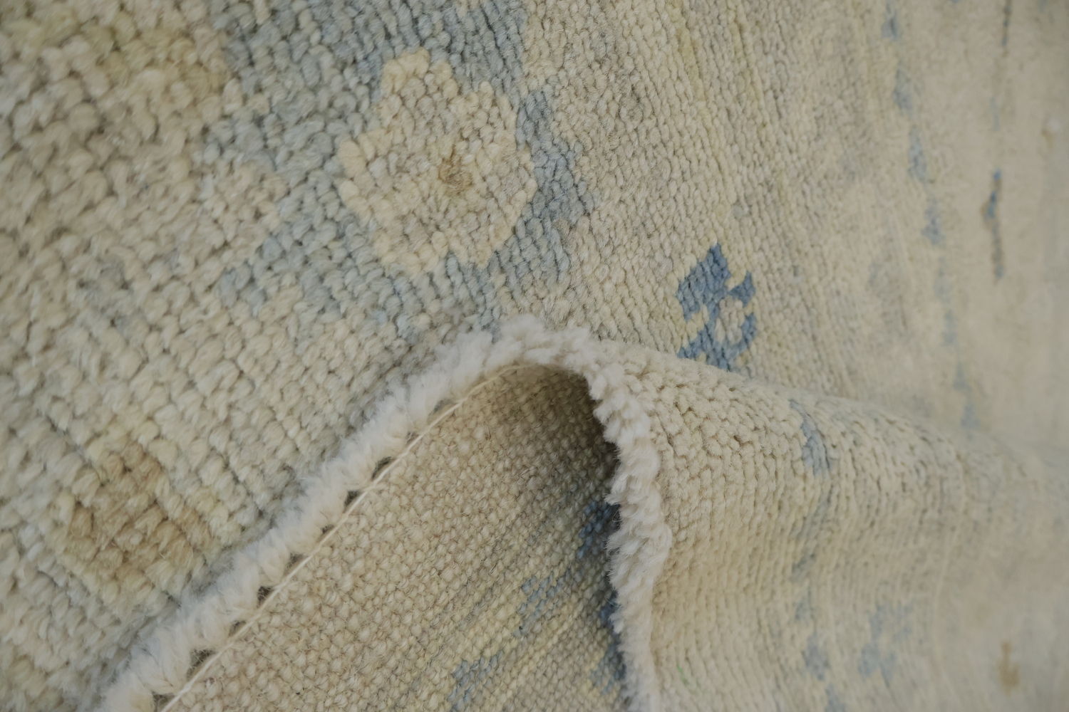 Vegetable Dye Oushak Turkish Wool Rug 9x12