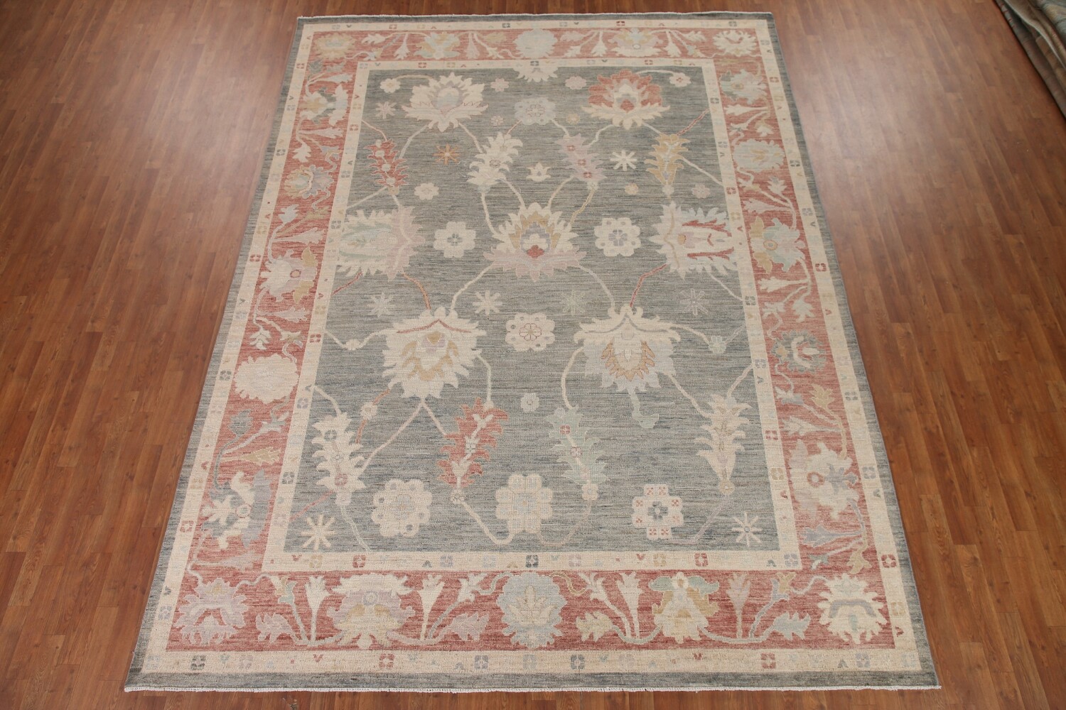 Vegetable Dye Oushak Turkish Area Rug 9x12