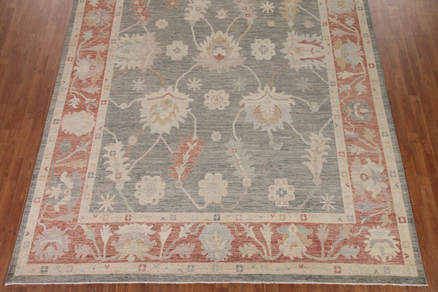 Vegetable Dye Oushak Turkish Area Rug 9x12