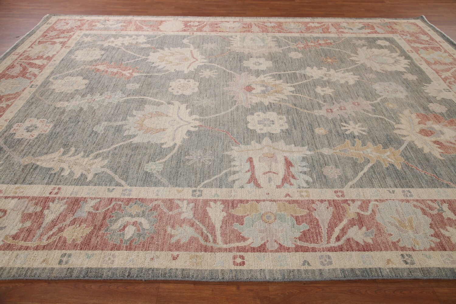 Vegetable Dye Oushak Turkish Area Rug 9x12