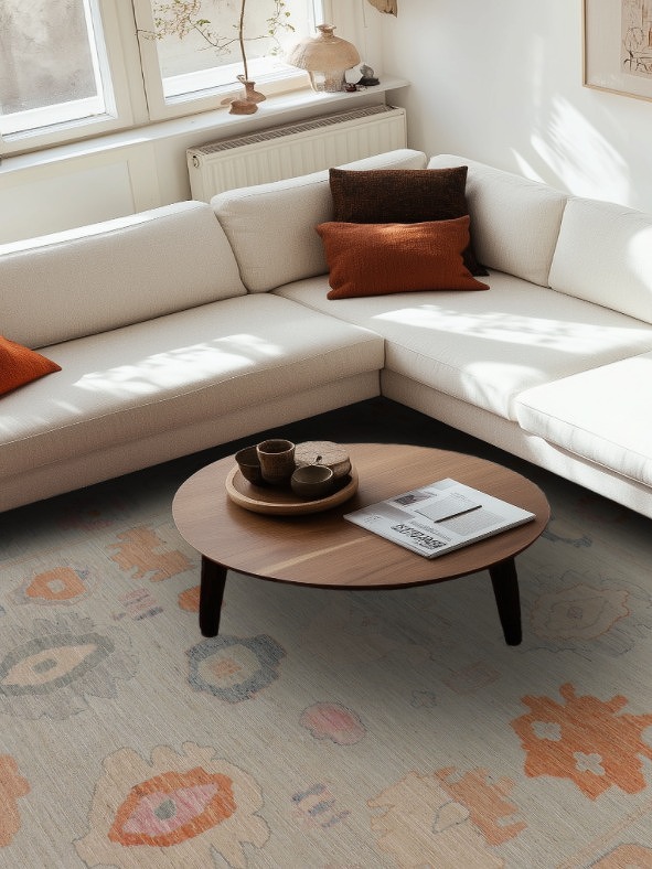 Vegetable Dye Oushak Oriental Area Rug 9x12
