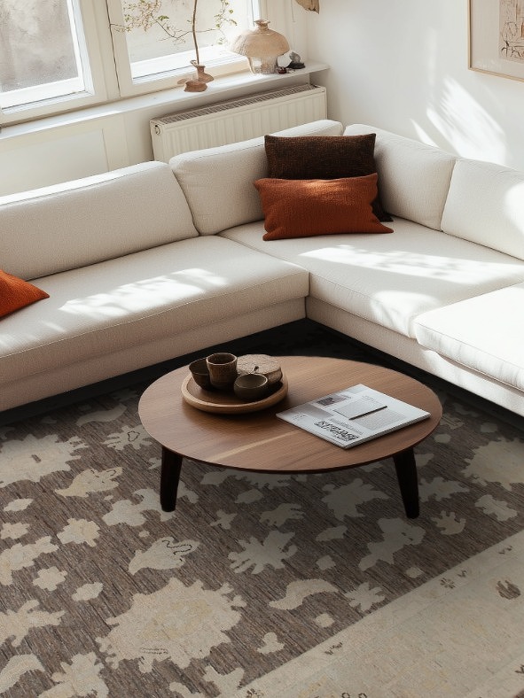 Vegetable Dye Oushak Oriental Area Rug 9x12