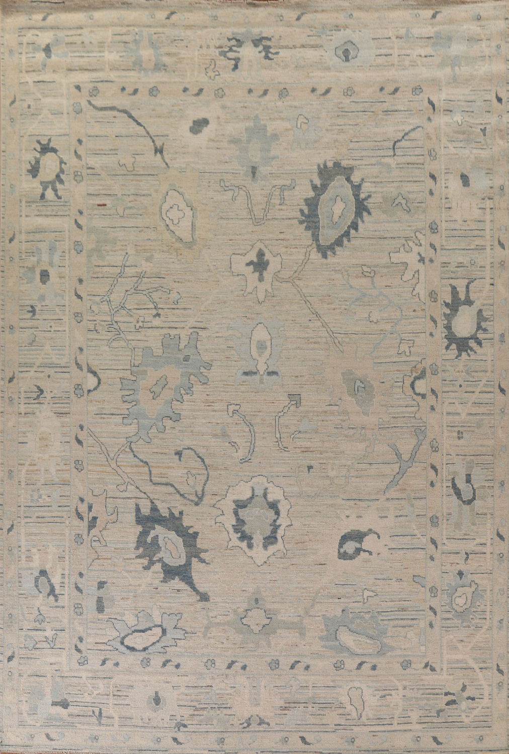 Vegetable Dye Oushak Turkish Area Rug 9x12