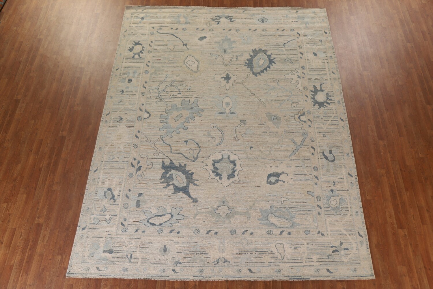 Vegetable Dye Oushak Turkish Area Rug 9x12