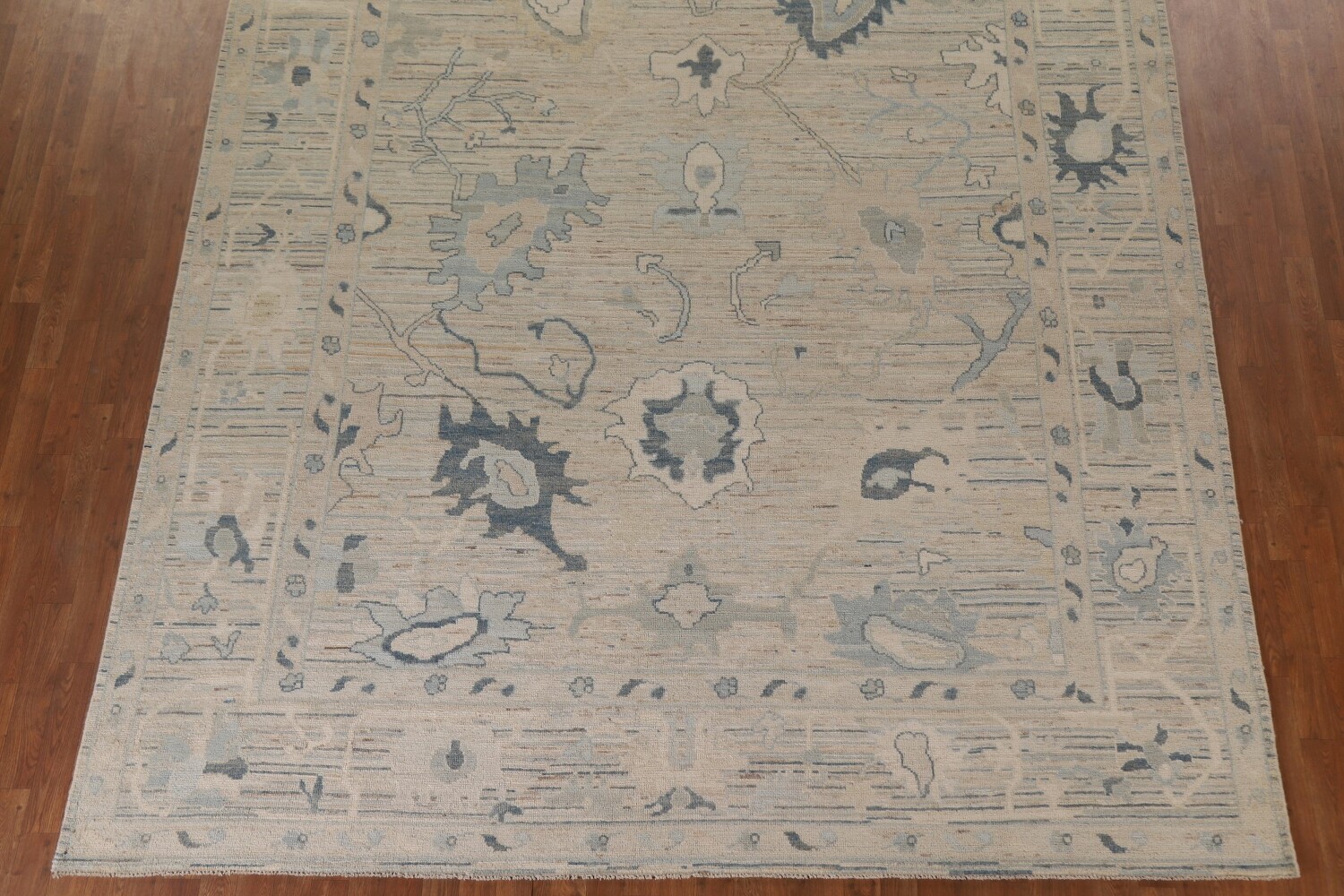 Vegetable Dye Oushak Turkish Area Rug 9x12