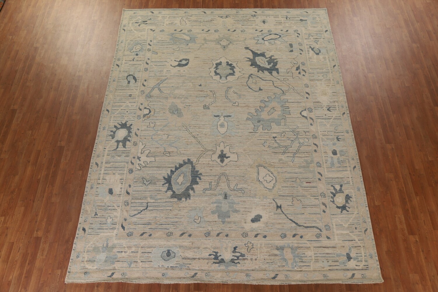 Vegetable Dye Oushak Turkish Area Rug 9x12