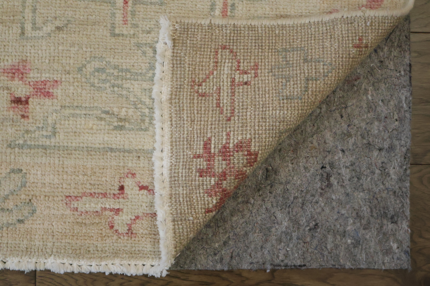 Vegetable Dye Oushak Turkish Runner Wool Rug 12' 0'' X 3' 5''
