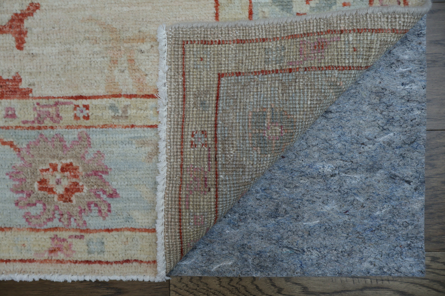 Floral Oushak Vegetable Dye Area Rug 4x6