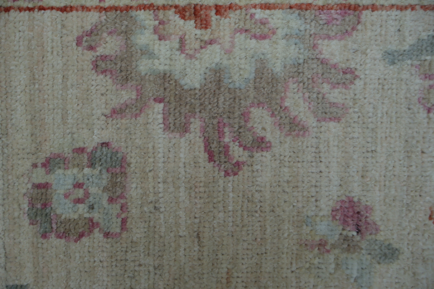 Floral Oushak Vegetable Dye Area Rug 4x6