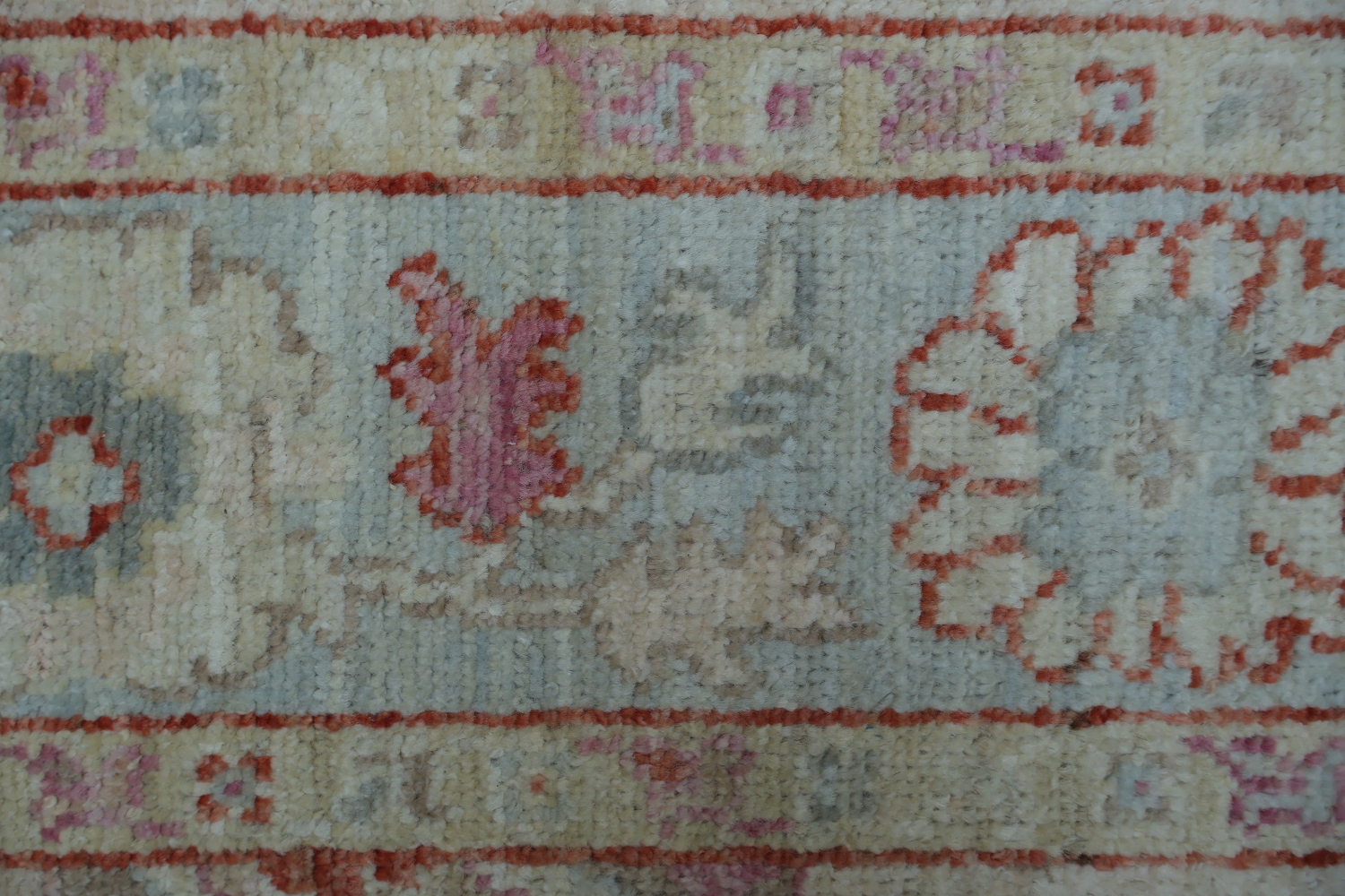 Floral Oushak Vegetable Dye Area Rug 4x6